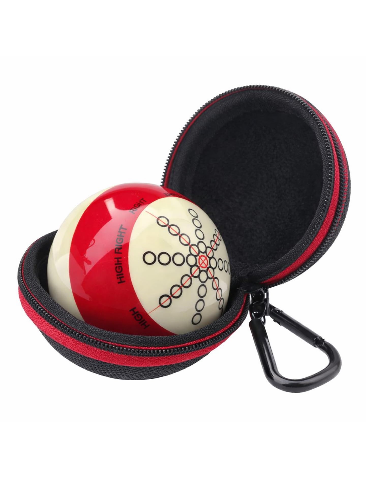 JBB Pool Table Practice Cue Ball with Clip-on Cue Ball Carry Case/Bag/Holder-image-35