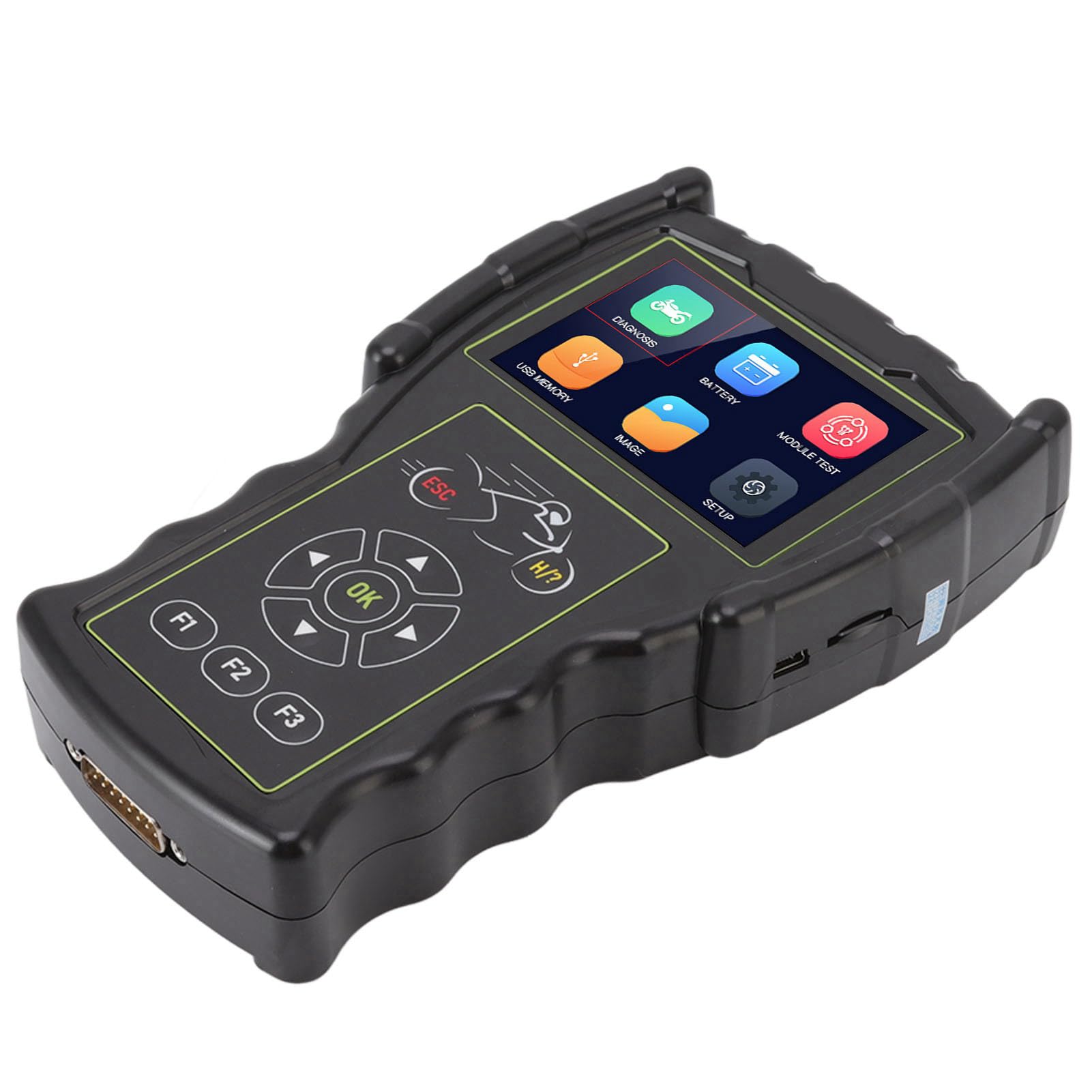 Keenso Scanner de Moto, Lecteur de OBD Professionnel Multifonctionnel M100 Pro Outil de Diagnostic Automobile Outil de Diagnostic de Lecteur de de Défaut de Moteur de Voiture