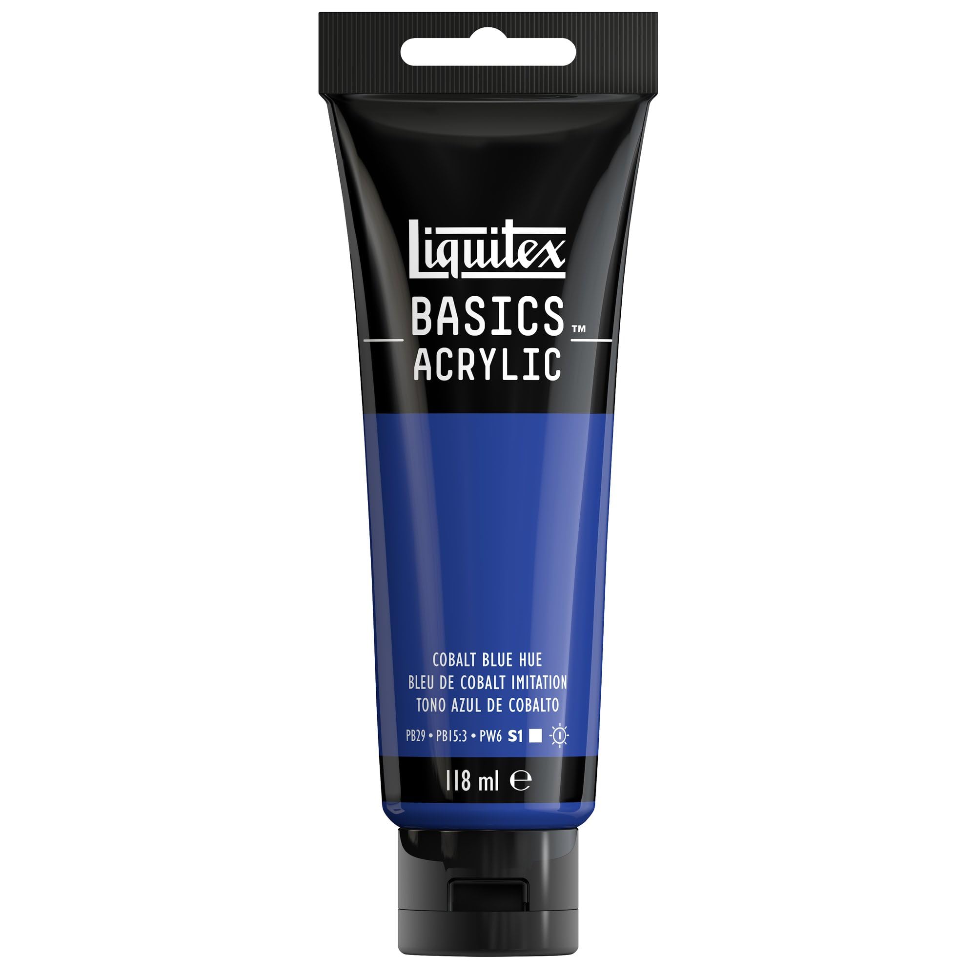 LIQUITEX 8870018 Liquitex Basics Acrylic Paint, Cobalt Blue Hue, 118 ml Tube