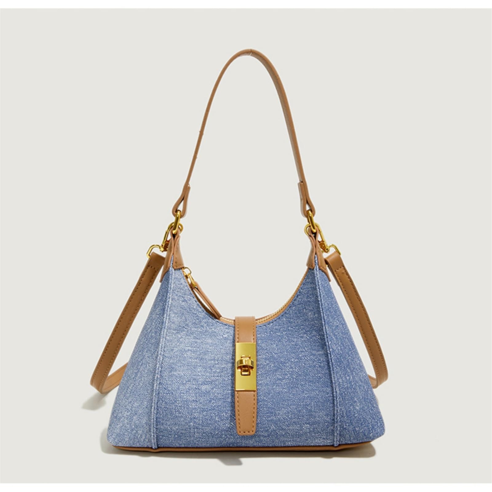 Bolso De Mano Bolso De Mano Con Múltiples Compartimentos, Bandolera, Diseño Bloques Color, Hombro Mujer