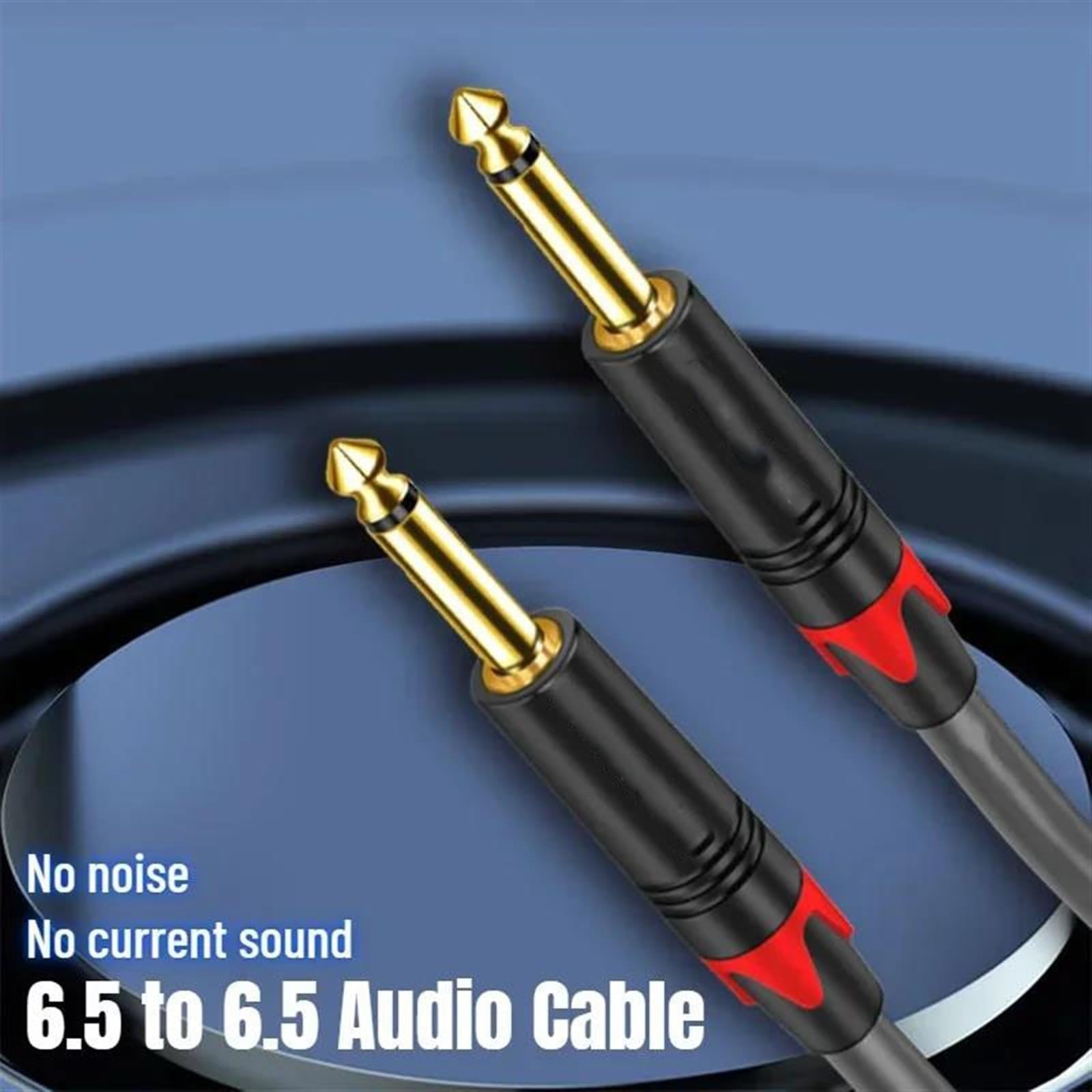 Kabel pomiarowy kątomierza, Kabel gitarowy męski 6,5 mm 1/4 cala do miksera, głośnika i wzmacniacza, różne rozmiary(Ts,8m)