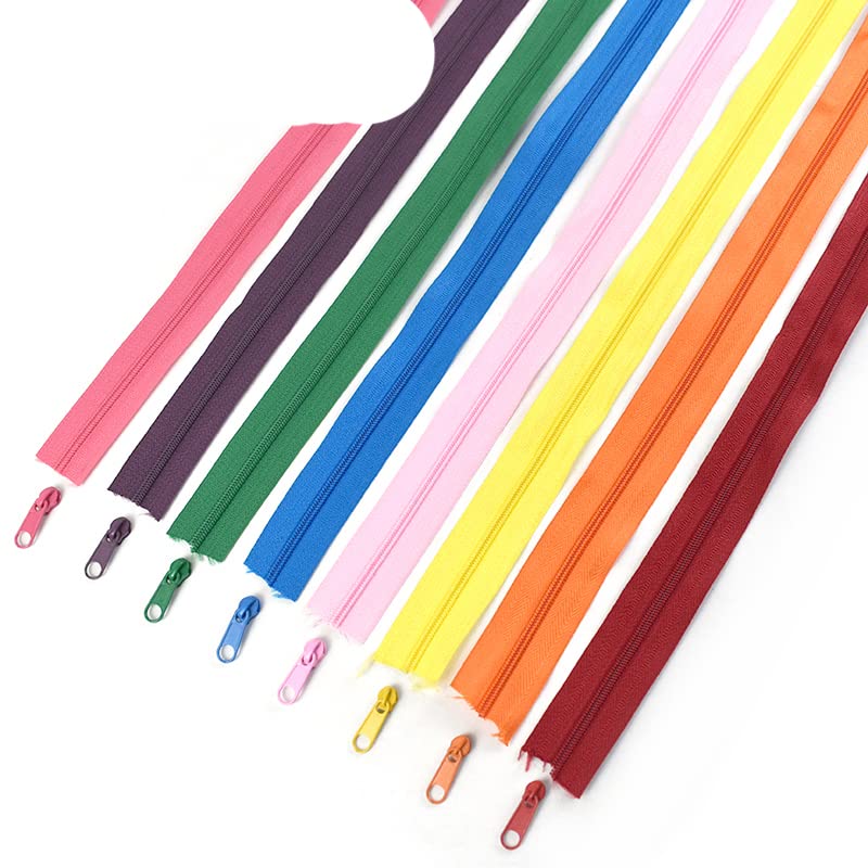Rollo de cremallera de bobina de nailon de 5/10/20 metros 5# con cinta de cremalleras deslizantes para coser bolsas de ropa Kit de reparación de cremallera accesorios de ropa DIY-LakeBlue275,5#,20 me