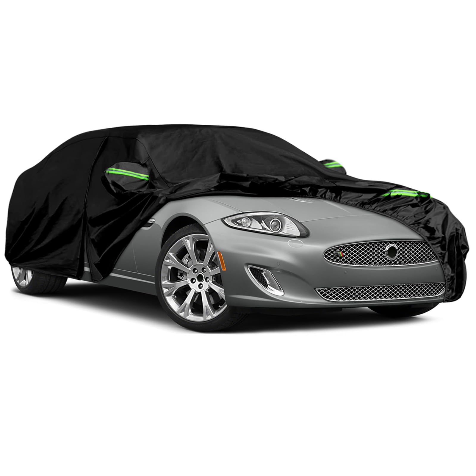 Waterproof Car Cover Custom for Jaguar XK/XK8/XKR 1996-2014, All Weather Outdoor Car Covers Breathable Full Cover with Door Zipper & Windproof Bands for Winter Summer Snow Rain Dust Sun Protection