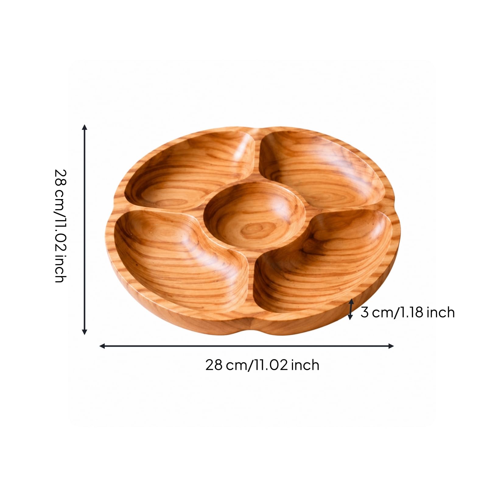 LOVIVER Snackschale mit 5 Fächern