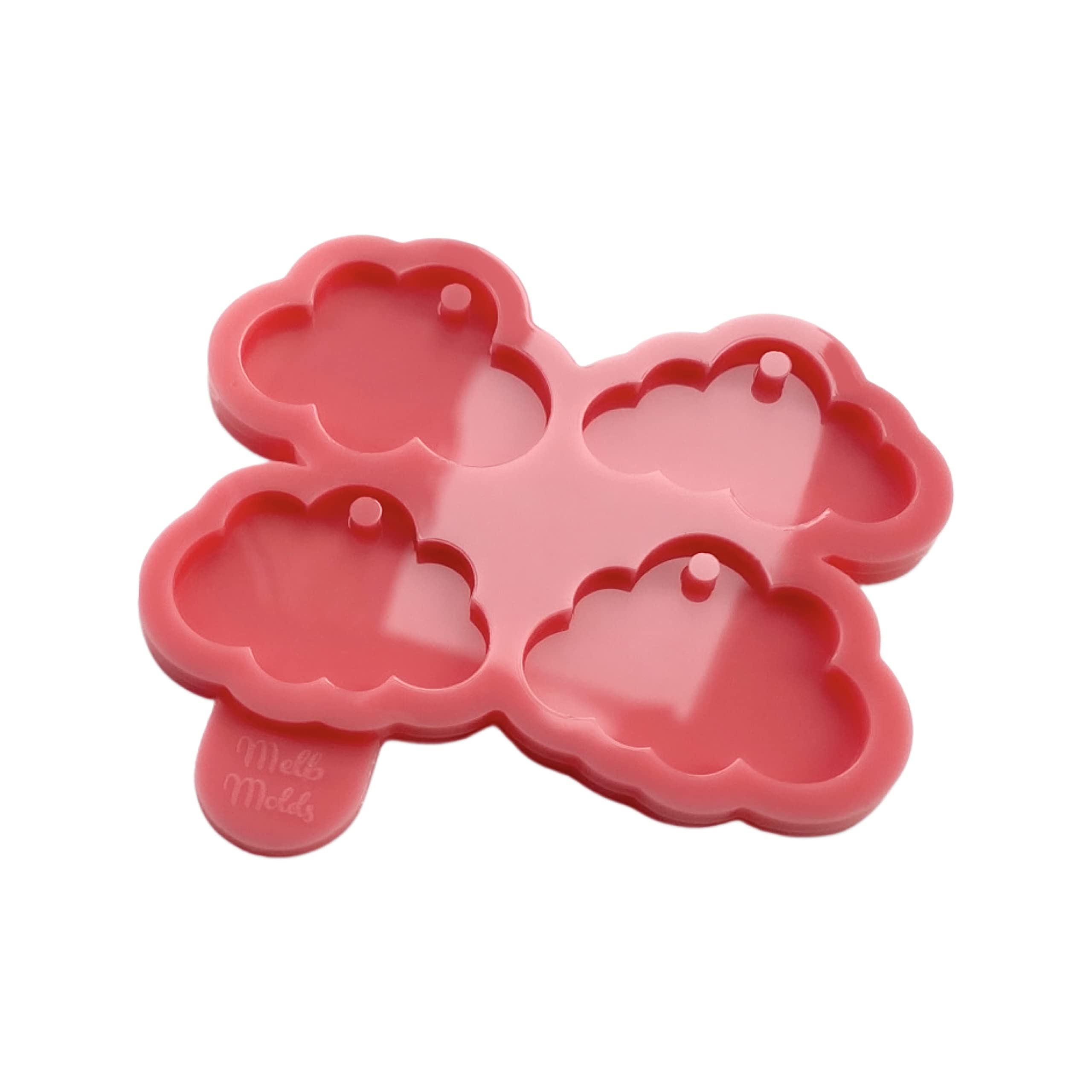 MelbMolds Cloud Epoxy Resin Silicone Molds - 4 Style - Create Keychains, Pet (Dog/Cat) Tags, Pendants, & DIY Jewellery