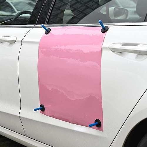 Miniatura 6 de EHDIS Imanes de vinilo para automóvil, soporte magnético de agarre negro, herramienta de tinte de ventana para vinilo de letreros, envoltura de