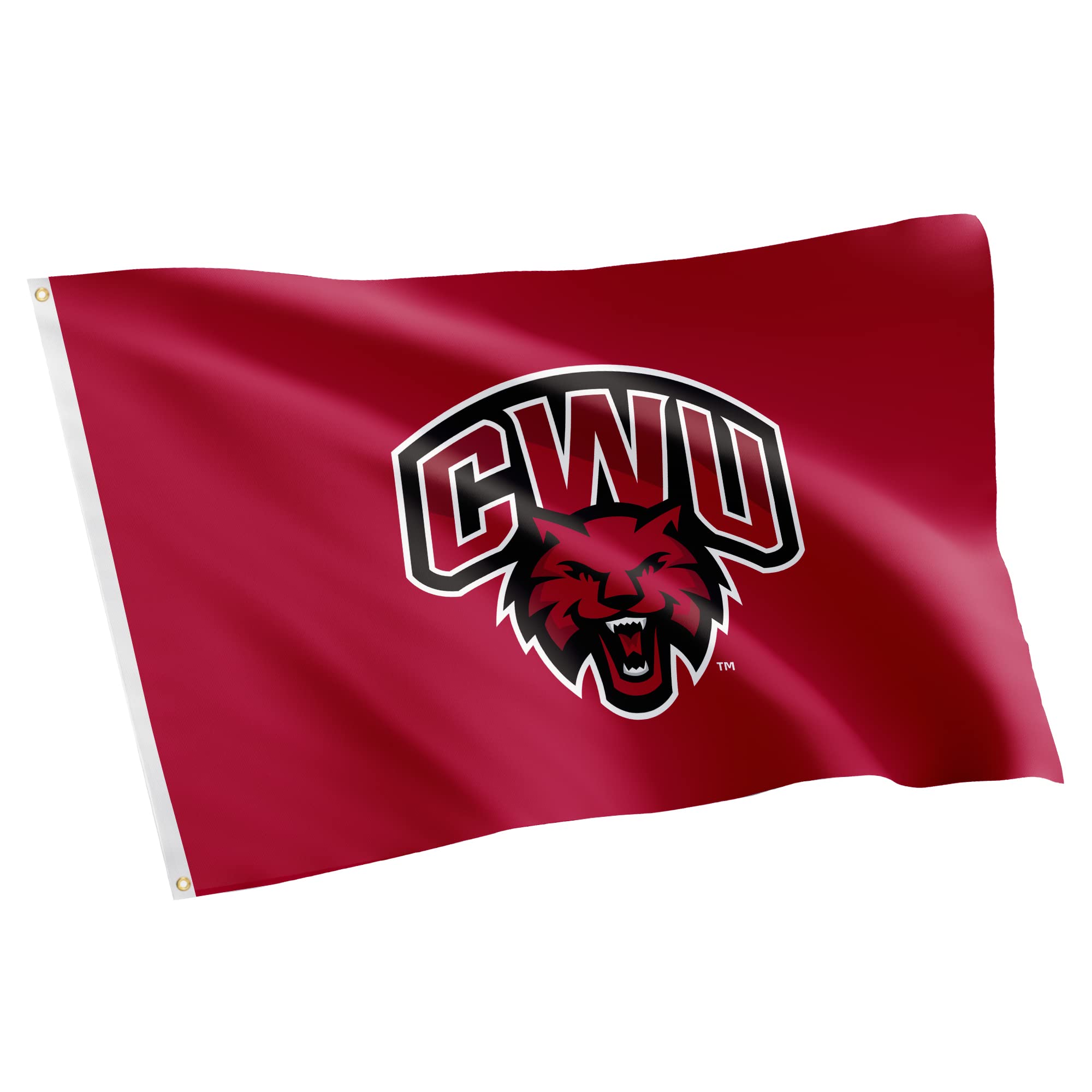 Desert CactusCentral Washington University Flag Wildcats CWU Wellington Flags Banners 100% Polyester Indoor Outdoor 3x5 Flag (Style 1)