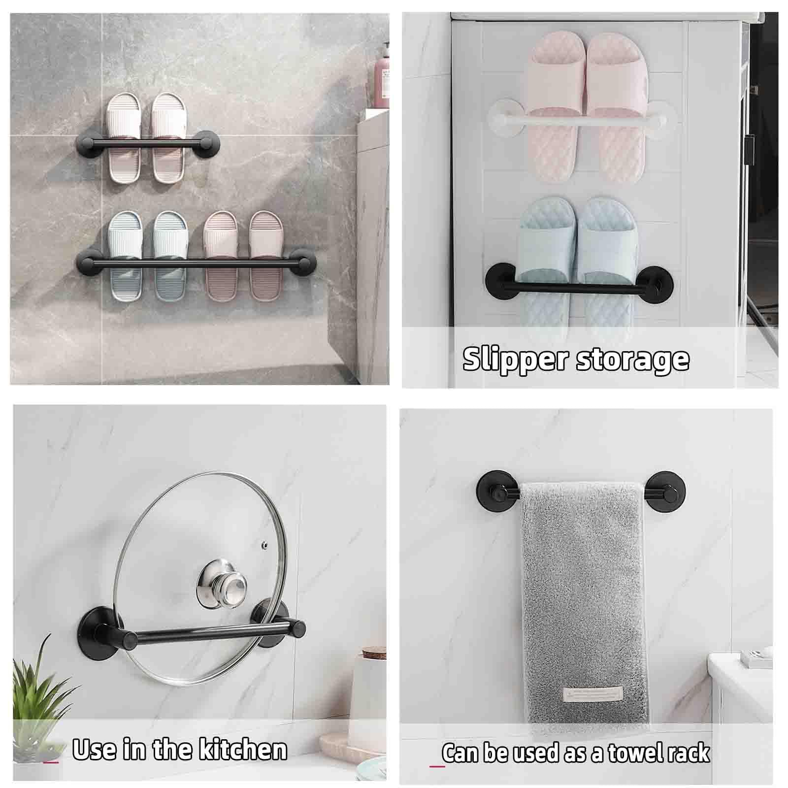 Scarpiera sottile e stretta per piccoli spazi, portatile, impermeabile, in alluminio, design salvaspazio per bagno e ingresso, montaggio a parete, grigio (24 x 30 cm)