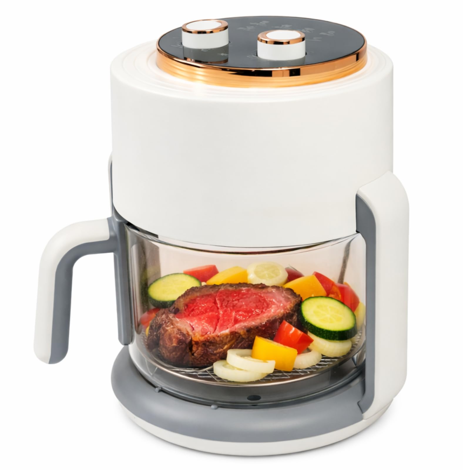 Amazon.co.jp: BIEn ガラスエアフライヤー ダイヤル版 4L フライヤー