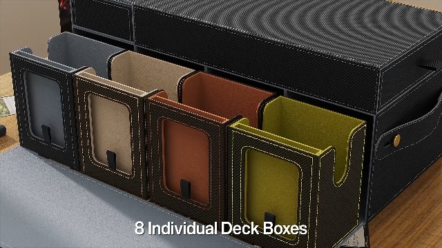 Amazon.com: MoKo Commander Deck Box for MTG with Handle & Dice