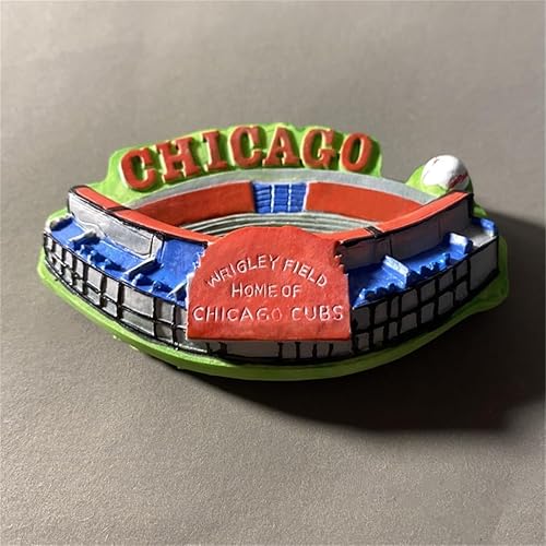 Miniatura 2 de Wrigley Field Chicago United States - Imán para nevera, recuerdo de viaje, decoración de nevera, calcomanía magnética para manualidades, colección