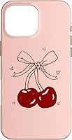 Vista 19 de Funda para iPhone 16 Cherri Ties Cherry Bow