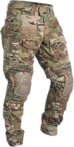 Miniatura 1 de G3 Pantalones tácticos Ropa militar Hombres Camisa con almohadillas Ejército Camo1 Combate Uniforme Paintball Caza Ropa