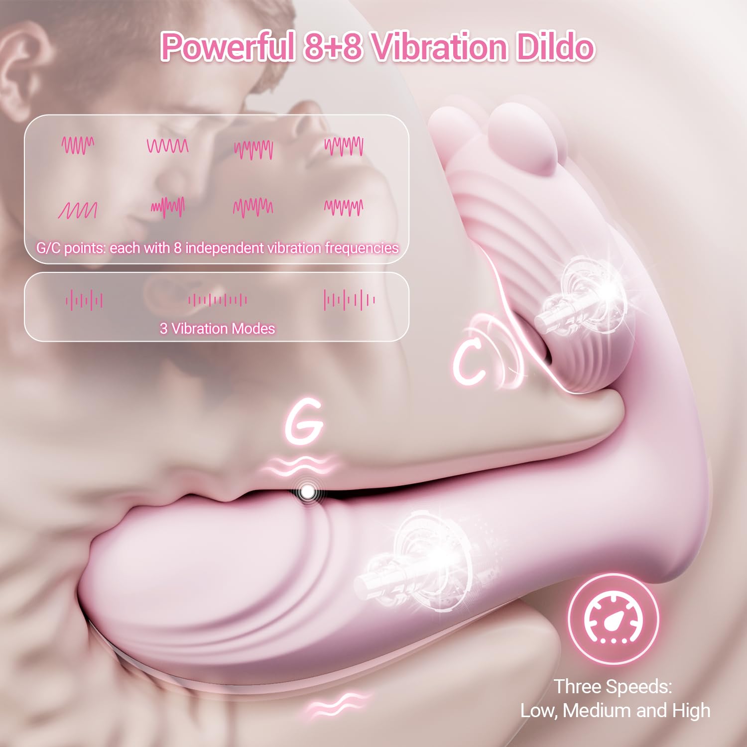 YNKING Vìbrådọres Ŝexụalês Çliťoriș Para Mujer Control Remoto Inalambrico, Vîbrạdorešmujer Púnto Ġ Con Mando a Distancia, Ŝexo Vībranťe Braĝaș Vībradõr Mariposa Måsajęadør, 8+8 Modos