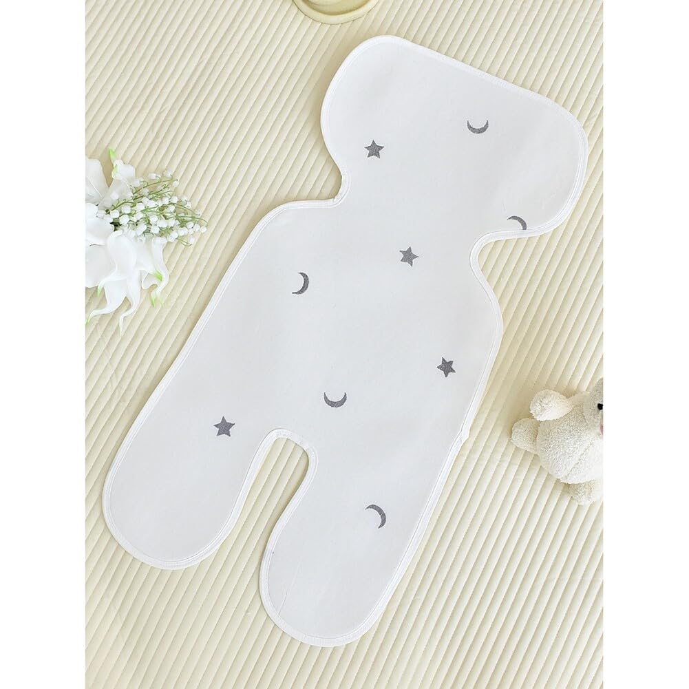 Baby Stroller Car Seat Seat Liner for Jogger, Bouncer | Summer Breathable Pure Cotton Thick Cushion | Summer Cold Natural Ramie Mat for Newborns, Infants, and Toddlers, Type 6