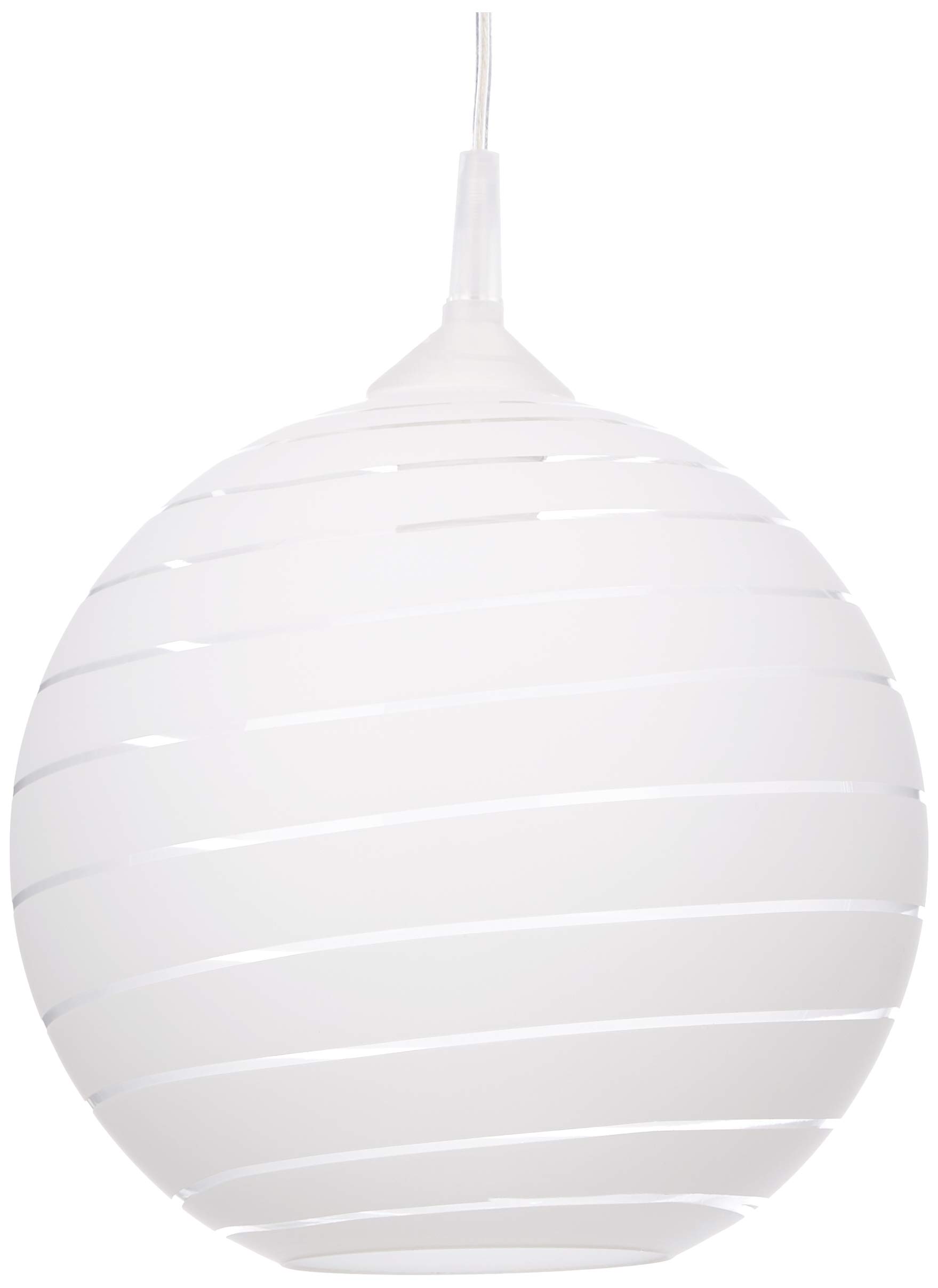 Lámpara de techo Cora de plástico y cristal blanco Homemania HOMAX_4243