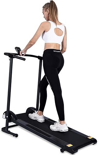 Miniatura 7 de Caminadora manual plegable con inclinación de 10, pequeña cinta de correr no eléctrica, máquina de ejercicios de entrenamiento para apartamento en