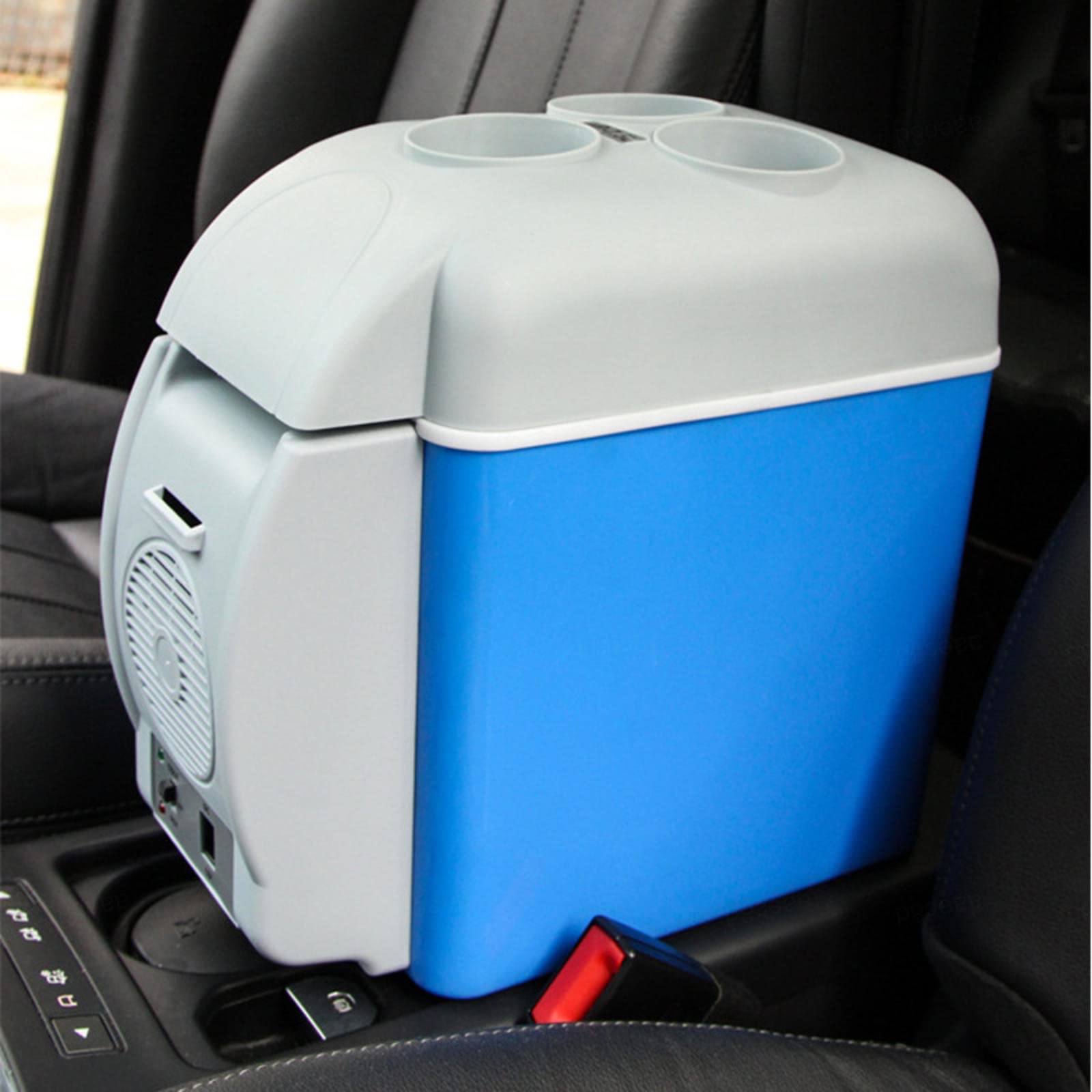NIBHZ Refrigerador Portátil para Automóvil, Refrigerador y Congelador Portátil, Mini Refrigerador con Congelador para Automóvil de 7,5 litros