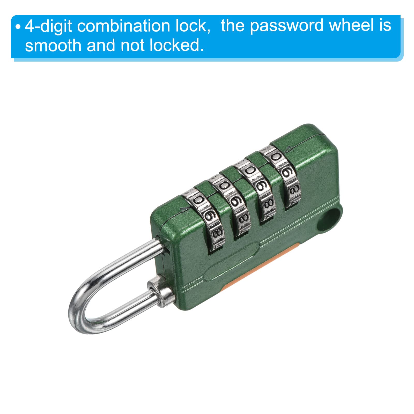 PATIKIL Security Steel Cable with 4 Digit Combination Lock - Image 4