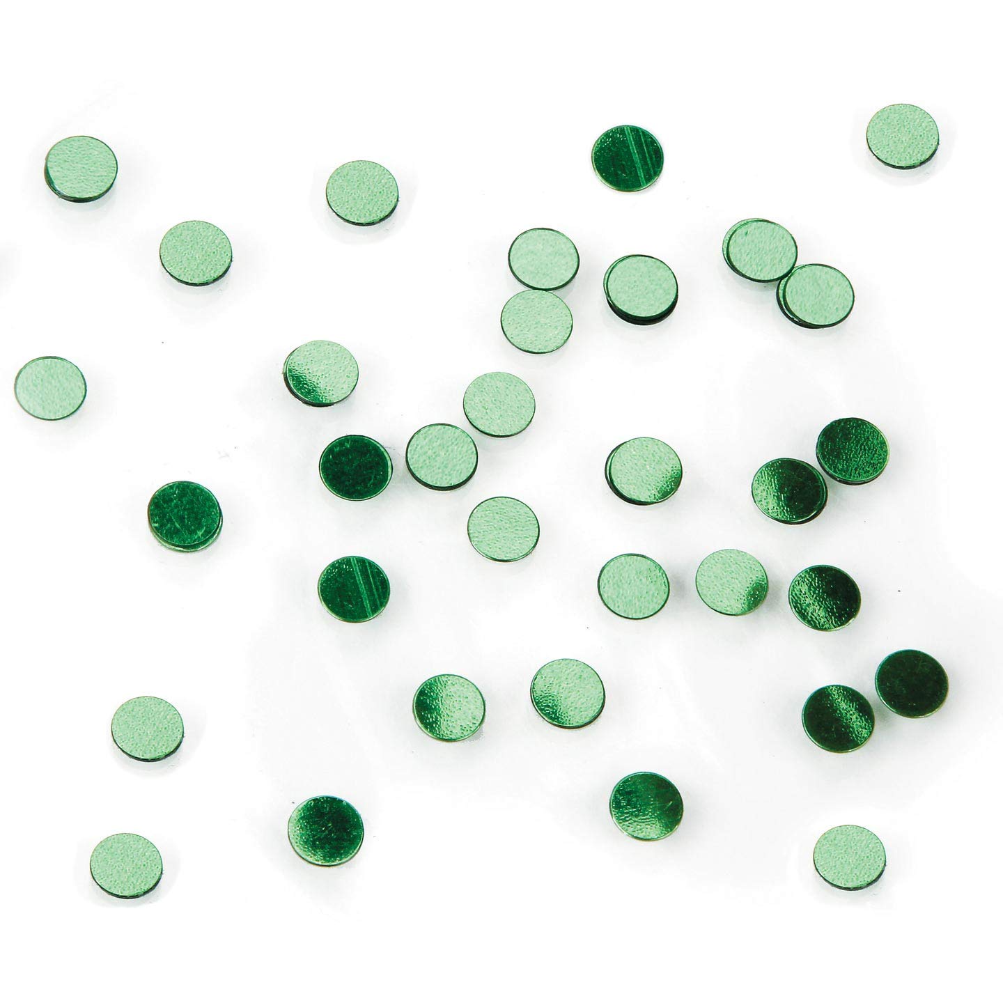 Confettis verts 6 mm Darice pour tables de mariage et anniversaires
