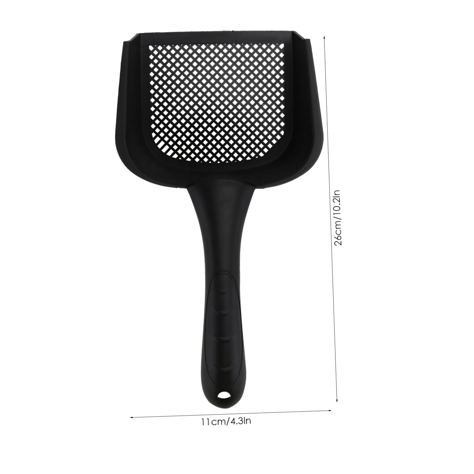 HOLIDYOYO Cat Litter Shovel Kitten Multifunctional Cat Litter Scoop Cats Cleaning Sand Self Scooper Pet Scoops Waste Sifting Lightweight Paw Dog Litter Scoop Black