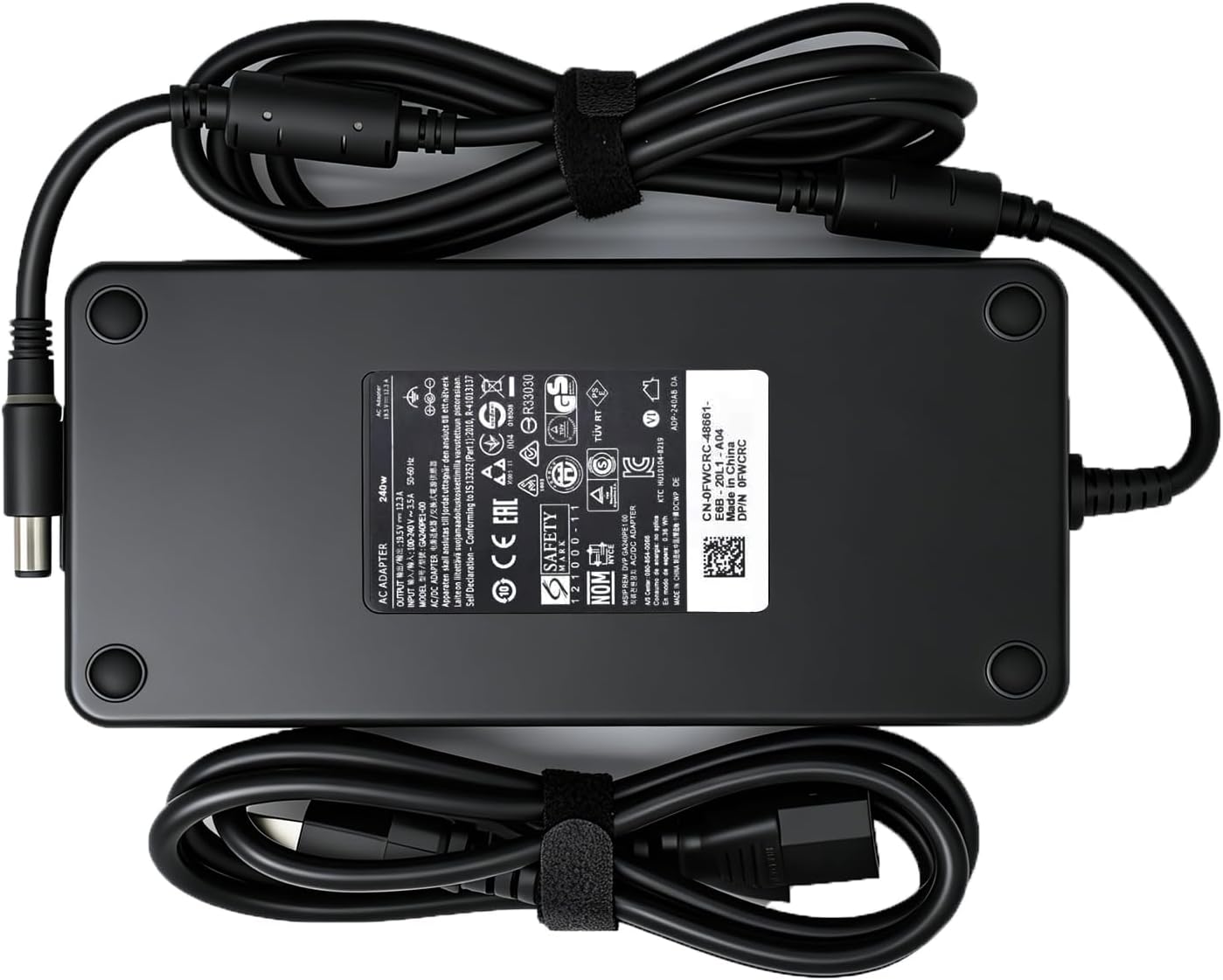 240W 180W Charger fit for Dell G15 G16 G7 G5 G3 5510 5511 5515 5520 5521 5525 5530 5535 7620 7590 7588 7500 7700 7790