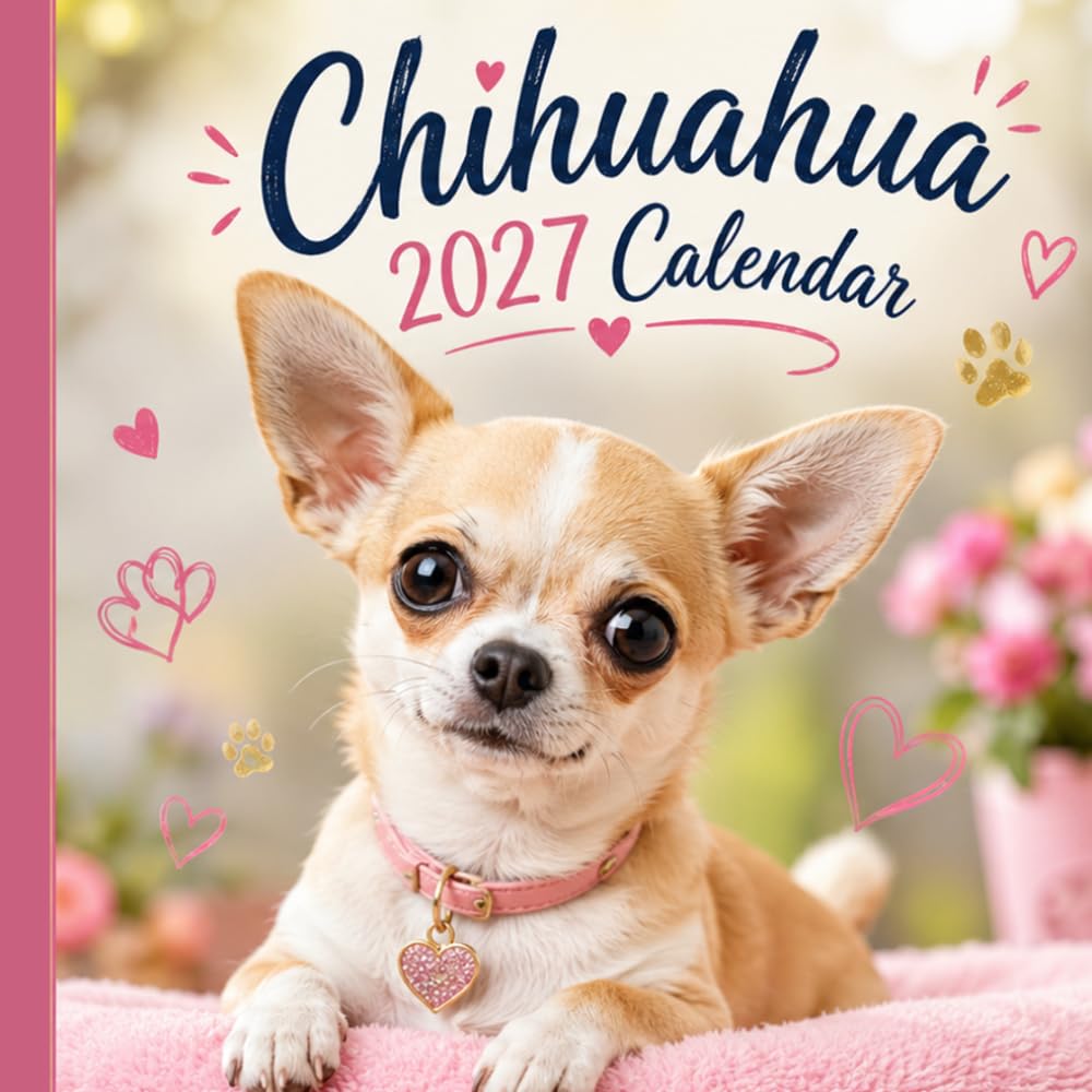 Chihuahua Puppies Calendar 2027: Adorable Puppy Photography with Bonus January–March 2028