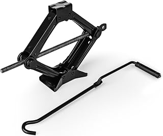 Trintion Scissor Jack 1 Ton Car Jack Labor-saving Design Lifting Screw Jack Wind Up Tools for Cars and Sports Utility Vehicles Tyre Repair Changing Tool