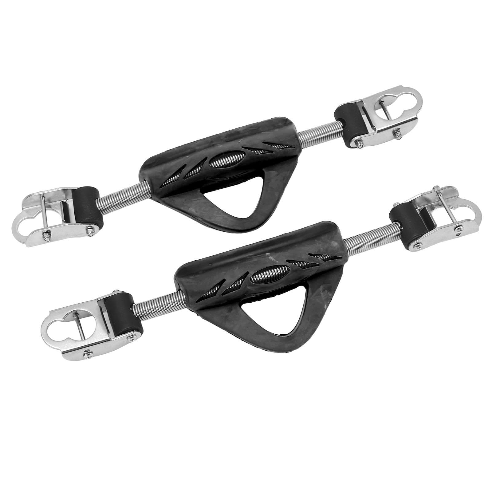 2 Correas de Resorte para Aletas de Buceo, Acero Inoxidable 316, Doble Uso, con Hebillas, para Jet Fin (OMS).