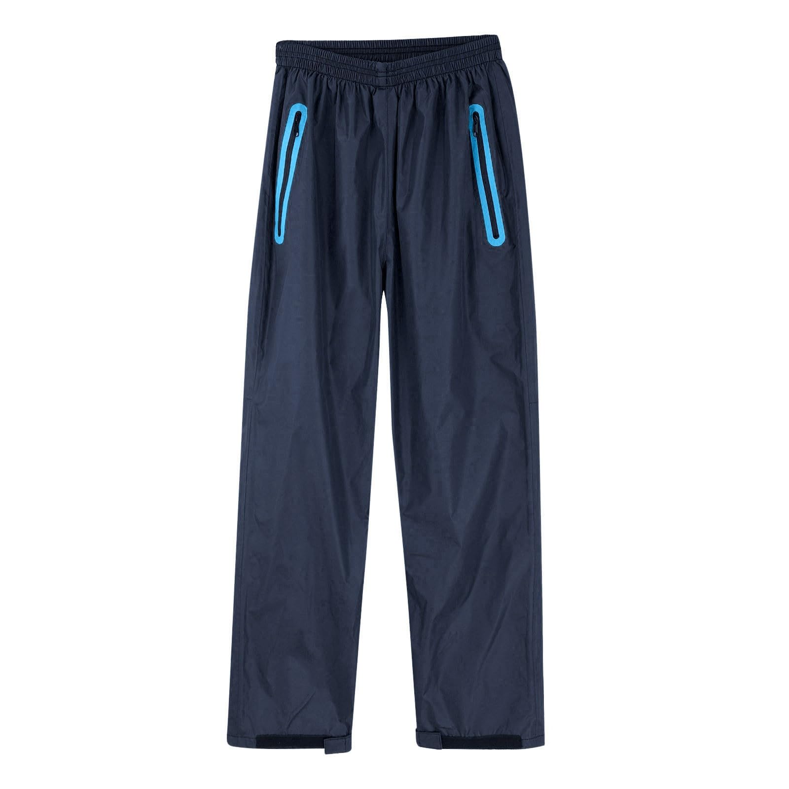 Generisch Pantalon de pluie pour homme - Imperméable - Baggy - Pantalon de travail - Coupe-vent - Pantalon de trekking - Pantalon fonctionnel - Pantalon de randonnée - Pantalon de cuisine - Pantalon