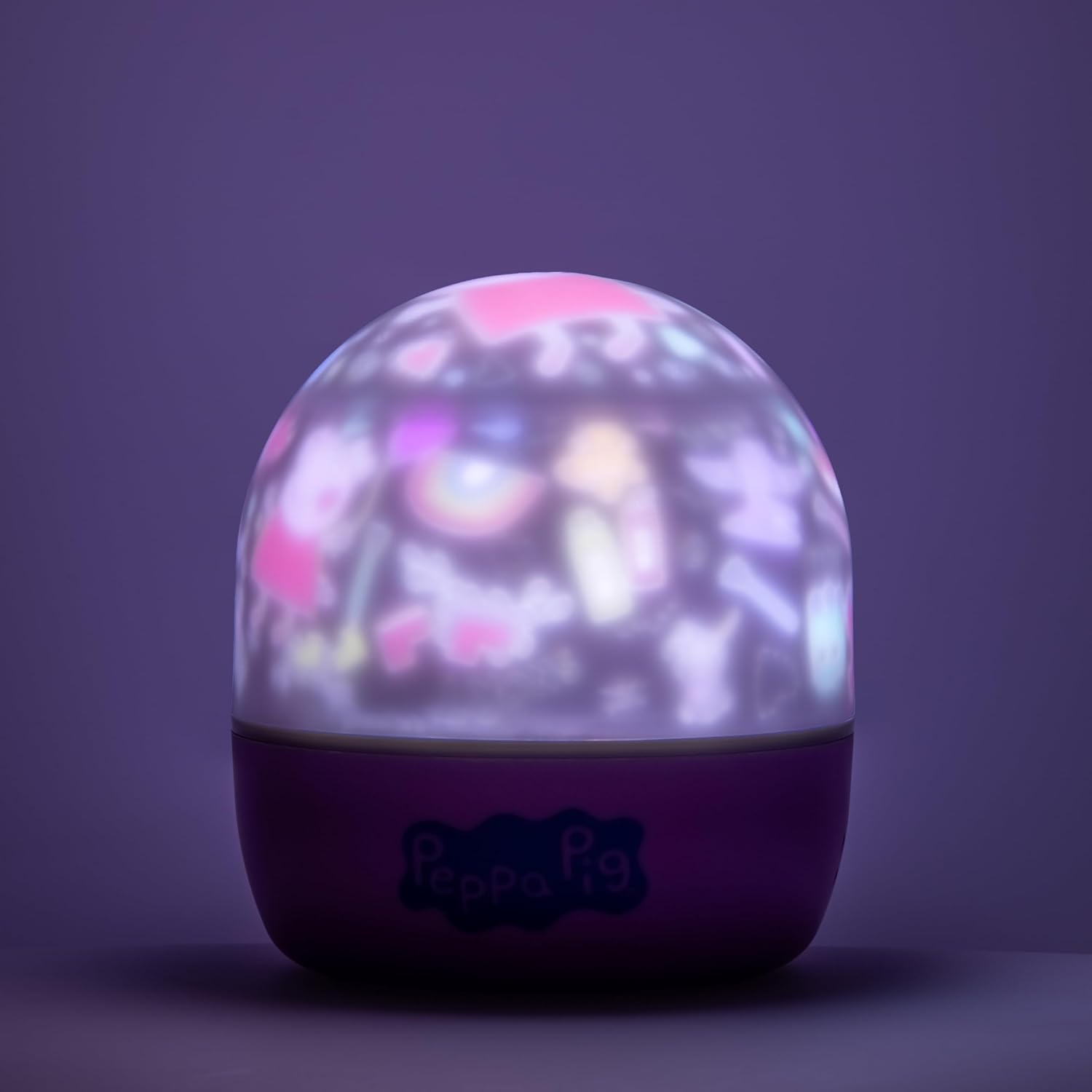 Paladone Peppa Pig Projection Light - Officially Licensed Projector Lamp with Sounds & Interchangeable Scenes, 4 Light Modes, Bedtime Soothing Night Light