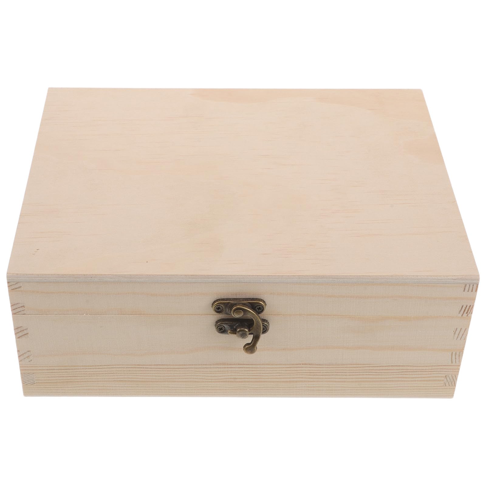 NUOBESTY Scatola in Legno Beige con Coperchio Ribaltabile, Scomparti Multipli e Divisori Trasparenti per Gioielli e Piccoli Oggetti su Comodino o Armadio