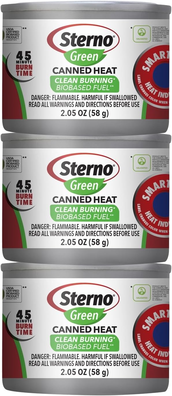 Sterno Canned Heat, Gel Chafing Fuel 6 Cans(7 OZ Each