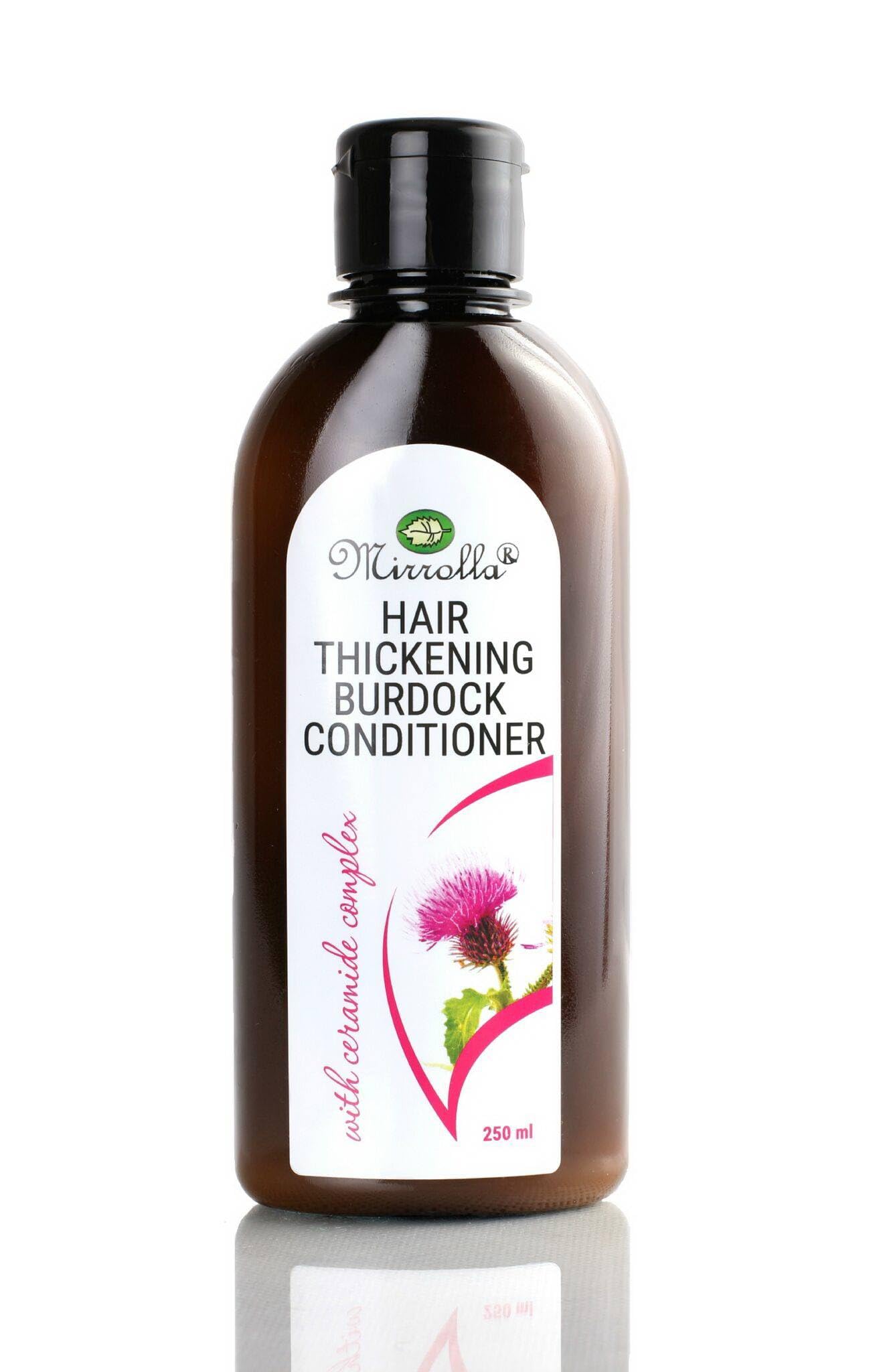 Mirrolla Hair Thickening Burdock Conditioner with Ceramide Complex.