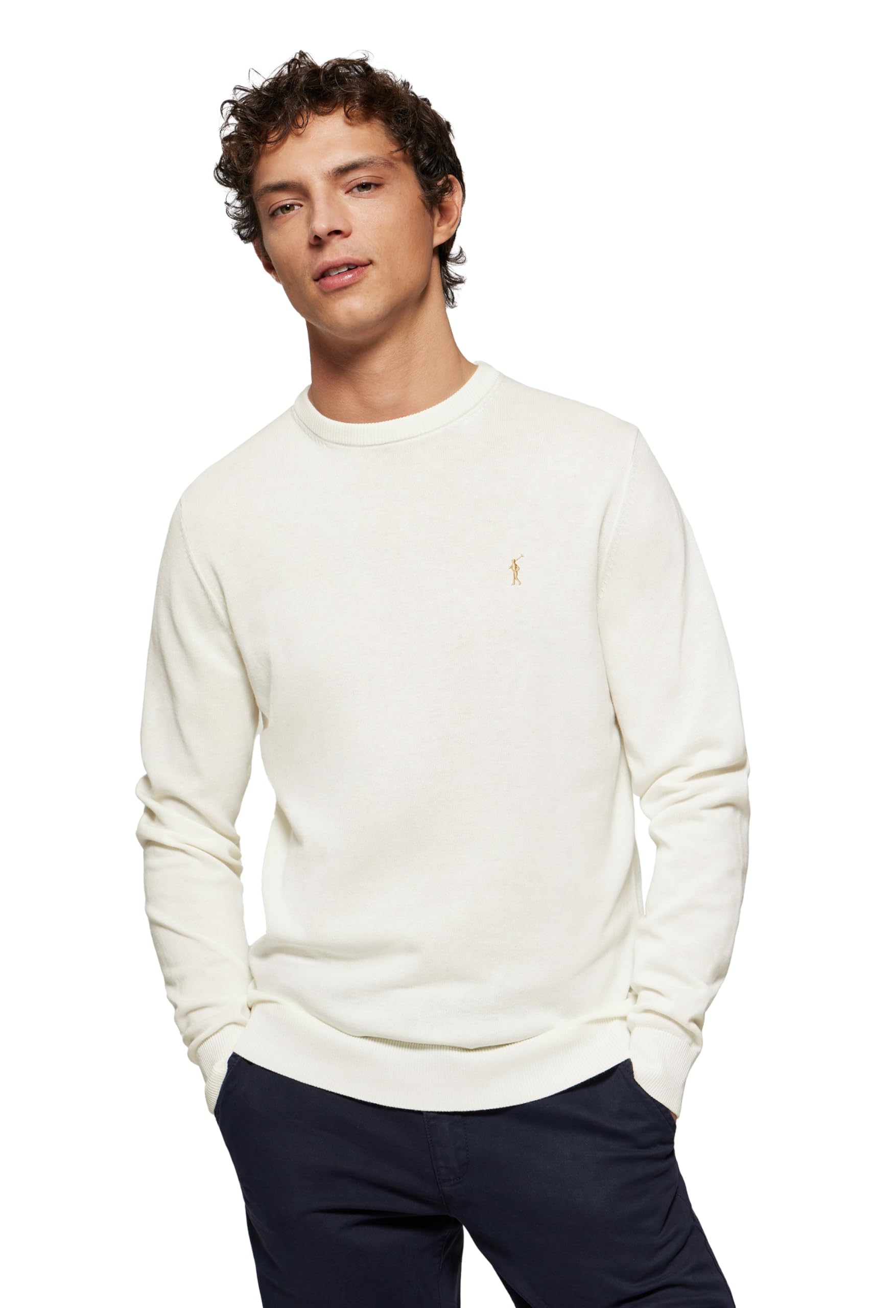 Polo Club Maglione Manica Lunga Uomo Maglioni Girocollo Crew Neck Pullover 100% Cotone