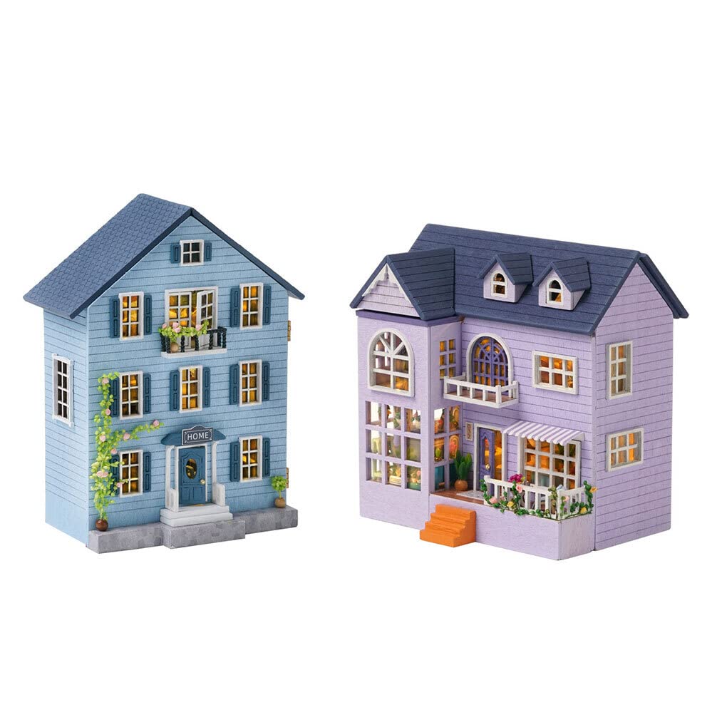 しぉなさまミニチュアドールハウス Amazon.co.jp: 新しい 木製ミニチュア建物キットドールハウス