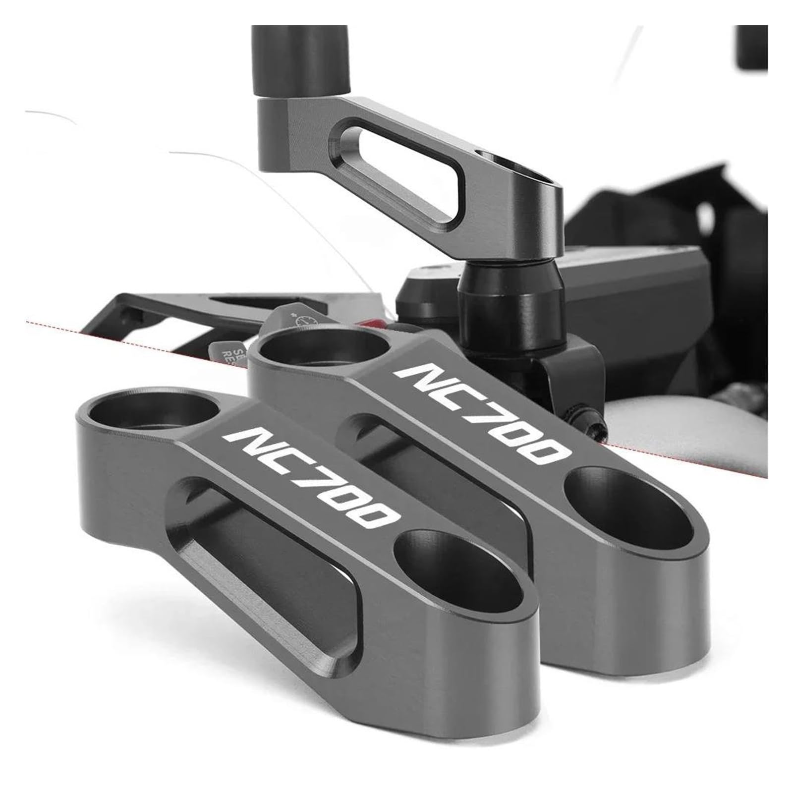 Dla NC700 NC700X NC750S CTX700 NC750X Cień 600 750 1100 1300 Adapter PodwyżSzająCy Do Lusterka Wstecznego(Black)