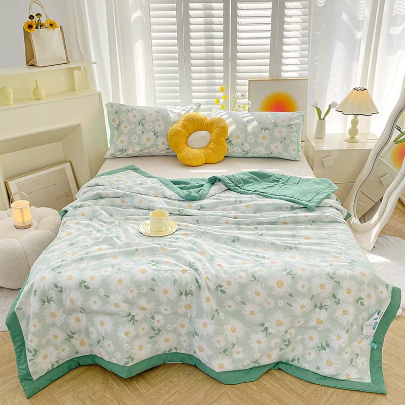 LUZBOSE Ultra-light summer seam superfine fiber down quilt car blanket nap  blanket summer cool quilt air conditioner quilt(150 * 200CM, A18) :  Amazon.co.uk: Home u0026 Kitchen