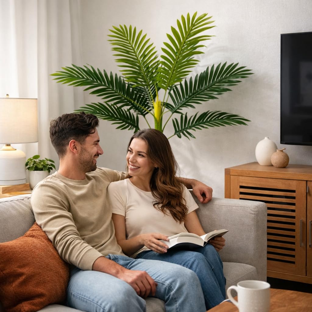 Akaar Artificial Palm Tree - Tropical Decor -5