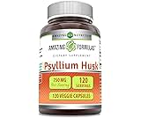 Amazing Formulas Psyllium Husk 750mg Veggie Capsules Supplement | Non-GMO | Gluten Free | Made in USA | Suitable for Veget...