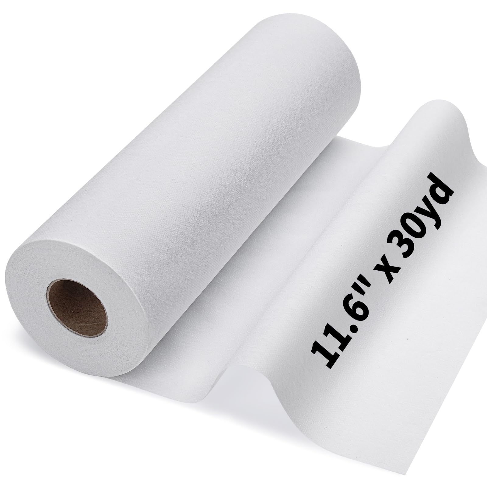 Medium Weight Interfacing Fabric for Sewing White 11 6 x 30yd Iron On Non-Woven Fusible Interfacing Single-Sided Fusible