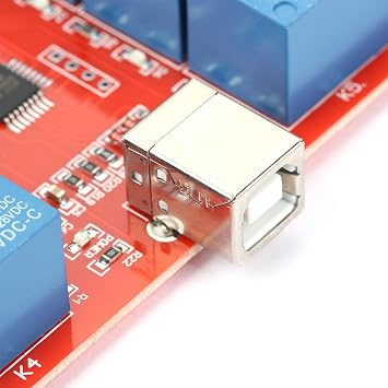 12V 8-Channel Relay Controller, Computer USB Controller Switch Relay Module, Smart Relay Switch, USB Relay Switch for Home, ANKROYUwmu2o6i38n
