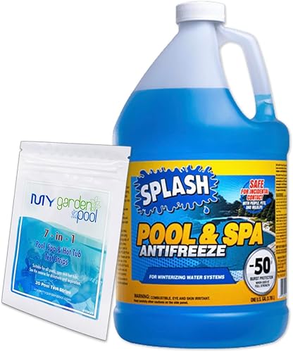 Splash Pool & Spa Anticongelante con kit de prueba My Garden Pool - La solución definitiva de protección de invierno!