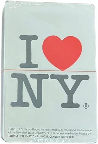 Lunch Money I Love (Heart) New York NY - Baraja de cartas estándar de póquer, viene en una funda rígida coleccionable (blanco I Love New York)