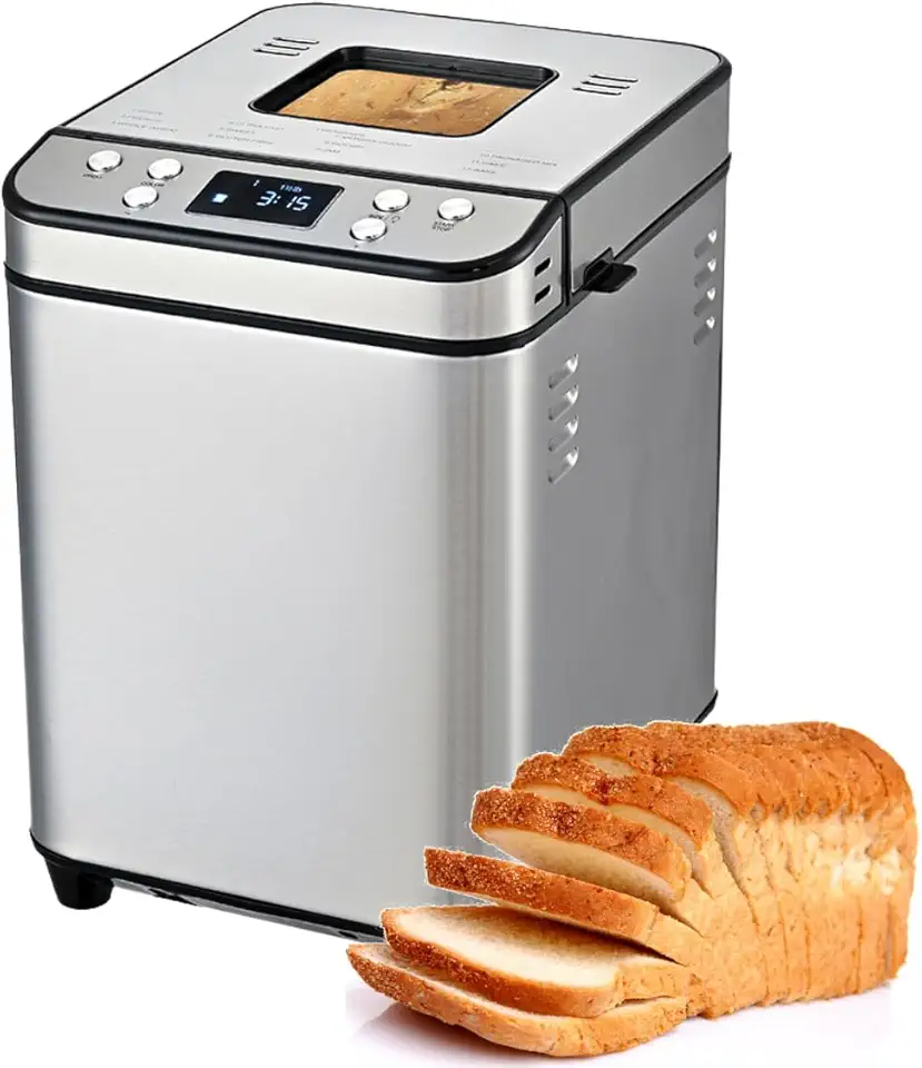 Máquina de Pão Caseiro Automática Elétrica para Cozinha Doméstica (220V)
