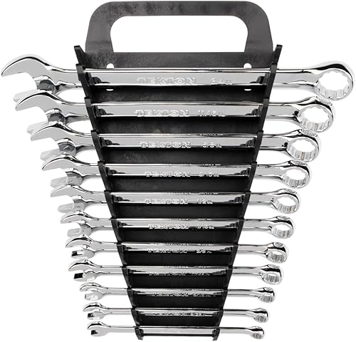 Vista 105 de TEKTON WCB94101 - Juego de llaves combinadas con bolsa, 11 piezas (1/4 a 3/4 pulgadas)