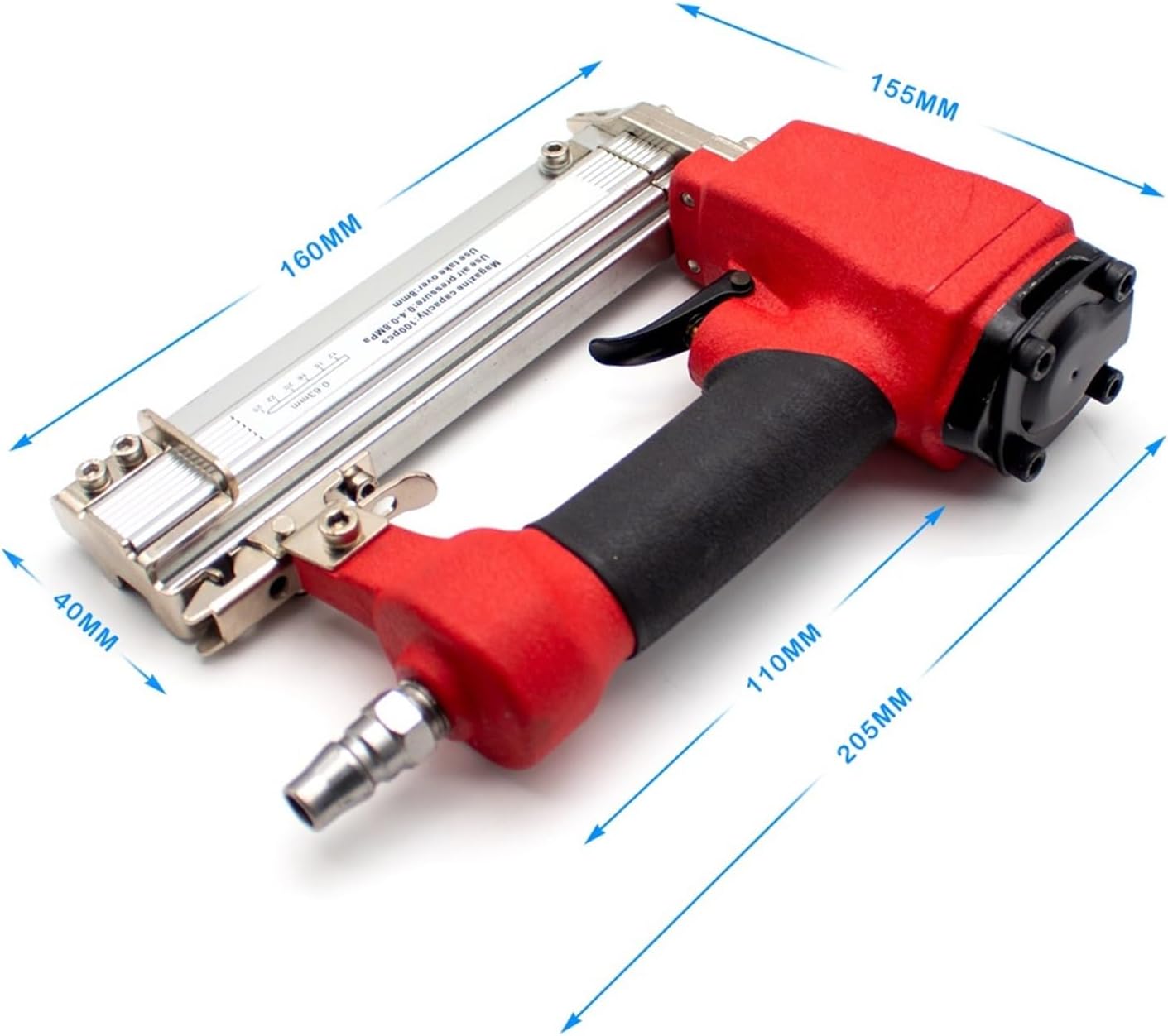 AALLYN Pneumatic Decorative Stapler P625 Pneumatic Nail Gun Framing Tacker Air Stapler 12-25MM Length Headless Nailer for Woodworking Furniture Decoration