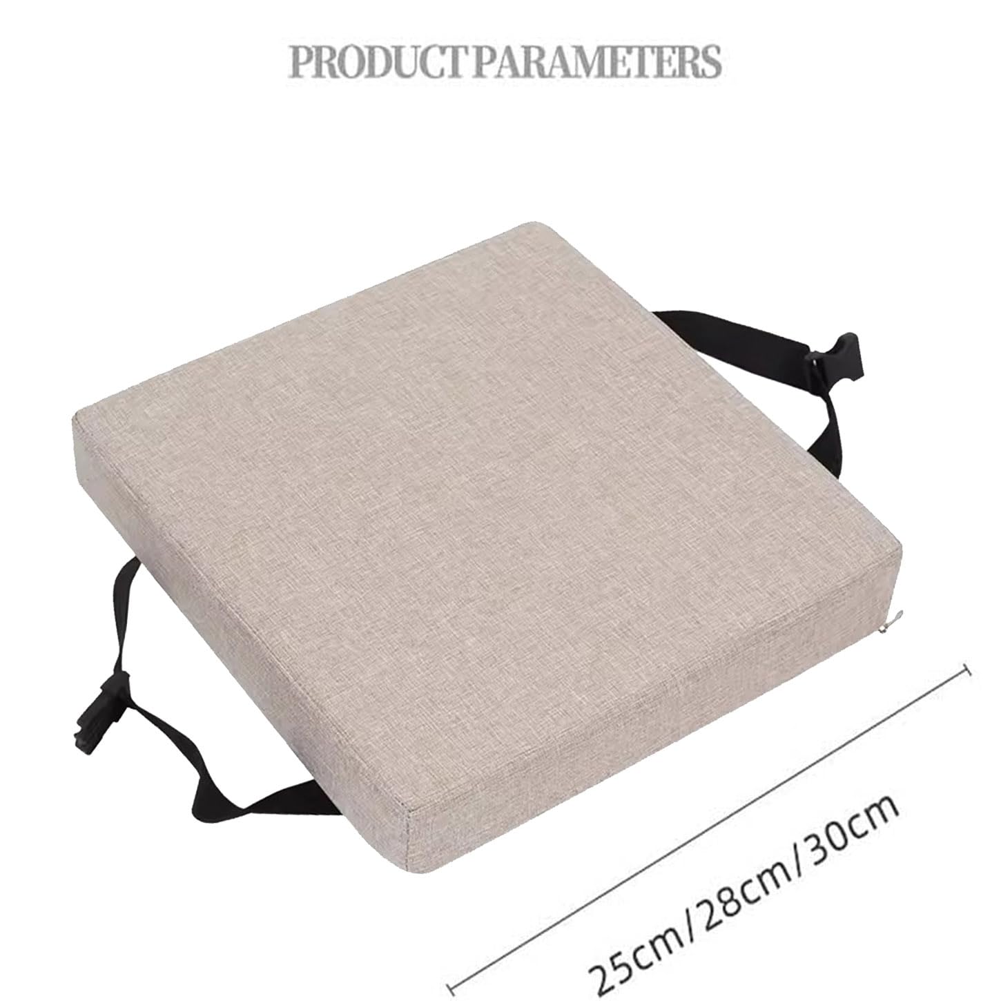 Qing Yun Cuscini Quadrati Spessi 3/5/8 Cm, Per Sedie Da Pranzo, Sgabelli, Giardino, Adatti Per Interni Ed Esterni (25 X 25 X 3 Cm, Marrone