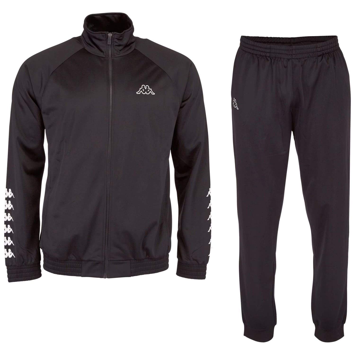 Kappa Tracksuits, Black, L Men's