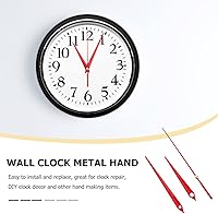 Vista 2 de POPETPOP Manecillas de reloj de bricolaje - 10 piezas de mecanismo de reloj de repuesto de aluminio reloj de pared Movimiento reloj de pared